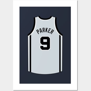 Tony Parker San Antonio Jersey Qiangy Posters and Art